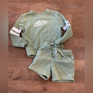 Janie and Jack Green Terry Cloth Size 4T